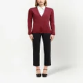 Prada V-neck cashmere-silk cardigan - Red