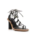 Ulla Johnson Cora seashell heeled sandals - Black