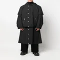 44 LABEL GROUP single-breasted trench coat - Black