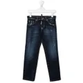 Dsquared2 Kids straight-leg faded jeans - Blue