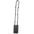 Jil Sander foil-print phone holder - Black