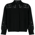 Proenza Schouler broderie anglaise crepe shirt - Black