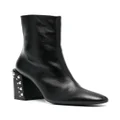 Furla studded-heel 75mm ankle boots - Black