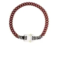 1017 ALYX 9SM transparent chain-link buckle necklace - Red