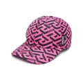 Versace geometric logo print cap - Pink