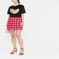 Versace houndstooth pattern mini skirt - Pink