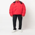Ferrari quilted-logo puffer jacket - Red