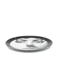 Fornasetti face-print ceramic plate - Black
