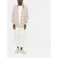 Moncler mid-rise tapered trousers - White