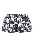 Dolce & Gabbana logo-print swim shorts - Black