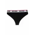 Moschino logo waistband briefs - Black