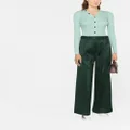 Proenza Schouler crepe wide-leg trousers - Green