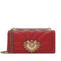 Dolce & Gabbana medium Devotion quilted crossbody bag - Red
