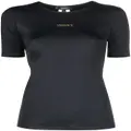 Versace logo-print round-neck T-shirt - Black