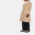 Theory belted wrap trench coat - Brown