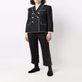 Thom Browne pearl-detailing tailored wool trousers - Black