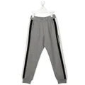Moncler Enfant logo intarsia-knit track pants - Grey