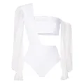 Amir Slama one-shoulder bodysuit - White