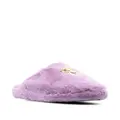 Versace Medusa faux-fur slippers - Purple