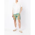 Ahluwalia tie-dye print track shorts - Multicolour