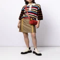 Prada Pre-Owned contrast-panel A-line skirt - Neutrals