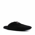 Thom Browne RWB grosgrain tab slippers - Black