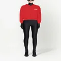 Balenciaga logo-print zip-up hoodie - Red