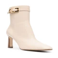 Sergio Rossi Nora 95mm leather boots - Neutrals