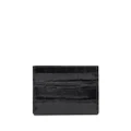 Burberry logo-embellished embossed card case - Black