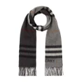 Burberry checked pattern scarf - Grey