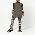 Dolce & Gabbana A-line tweed minidress - Grey