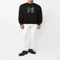 Karl Lagerfeld logo-print crew neck sweatshirt - Black
