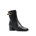 Sergio Rossi 65mm buckle-detail heeled boots - Black