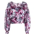 IRO Dunna floral-print blouse - Purple