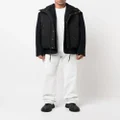 sacai double-layer gilet wool jacket - Black