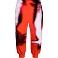 Alexander McQueen Mushroom Spore cotton track pants - Red