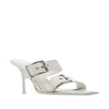 Alexander McQueen buckle-detail 100mm sandals - White