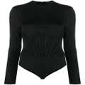 Versace long-sleeve bodysuit - Black