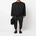 Alchemy camouflage-print tapered trousers - Black