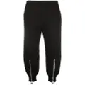 Alexander McQueen zip-detail tapered track pants - Black