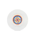 Dolce & Gabbana 2 piece fine porcelain dinner plate set - Orange