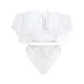 Amir Slama lace short sleeves bodysuit - White