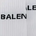 Balenciaga logo knit socks - White
