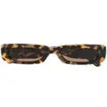 Linda Farrow x The Attico Marfa tortoiseshell-effect sunglasses - Brown