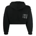 Lacoste Minecraft logo-print detail hoodie - Black