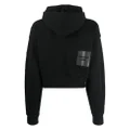 Lacoste Minecraft logo-print detail hoodie - Black