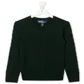 Ralph Lauren Kids cable-knit cashmere sweater - Green