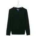Ralph Lauren Kids cable-knit cashmere sweater - Green