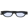 Alexander McQueen wayfarer-frame sunglasses - Black