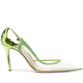 Gianvito Rossi 105 crystal-embellished pumps - Green